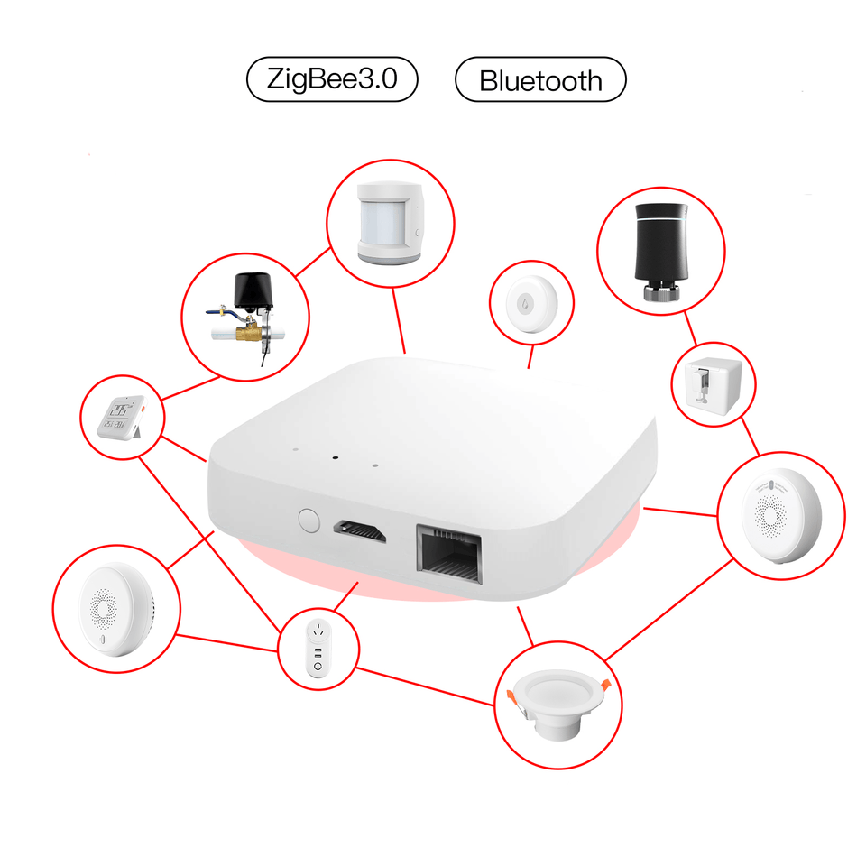 MOES MHUB-MS — เกตเวย์แบบต่อสาย LAN