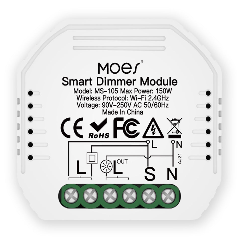 MOES WM-105-MS — โมดูลหรี่ไฟ